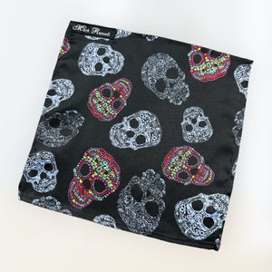 Skull Silk Pocket Square